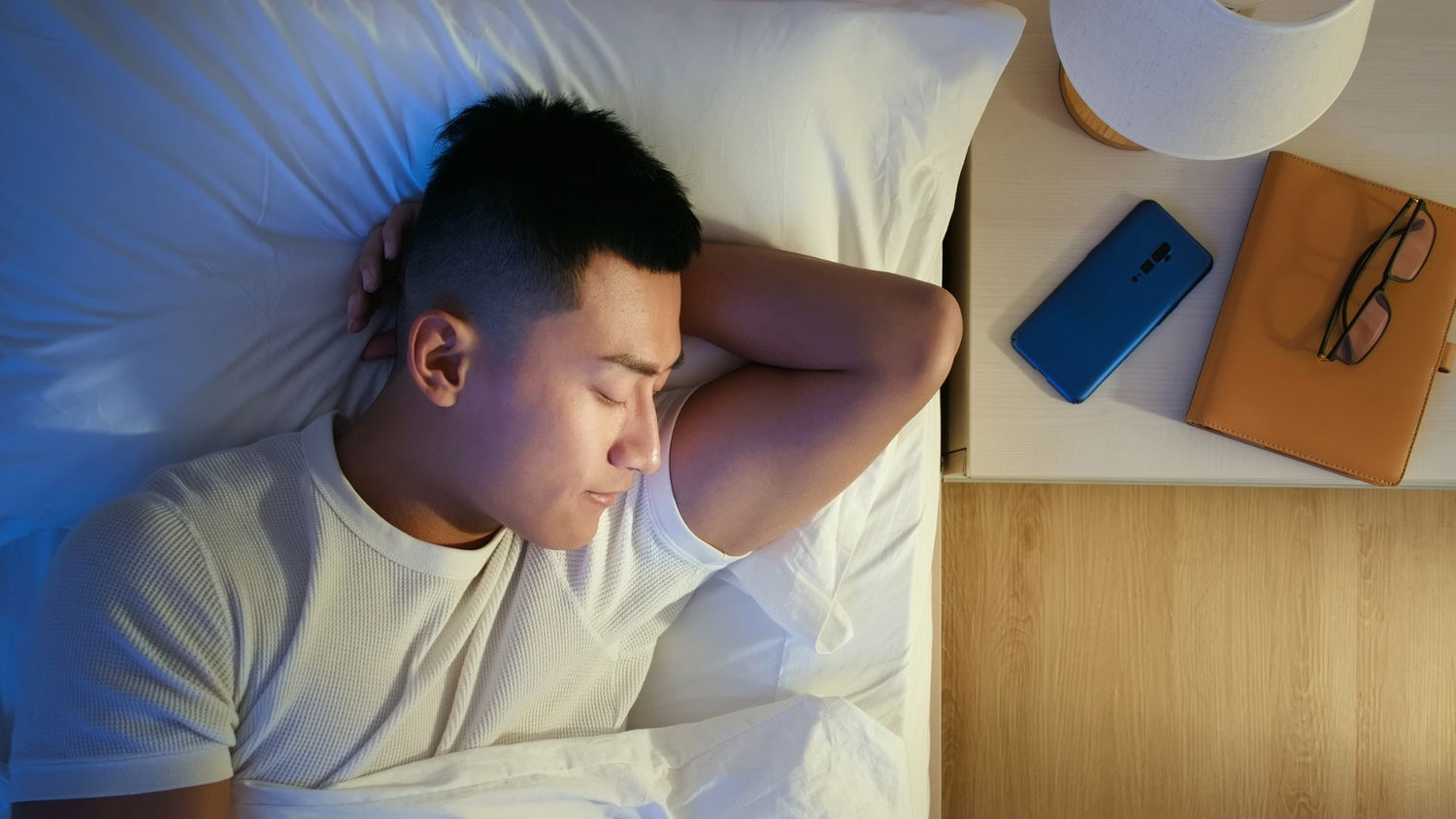 Man sleeping peacefully.